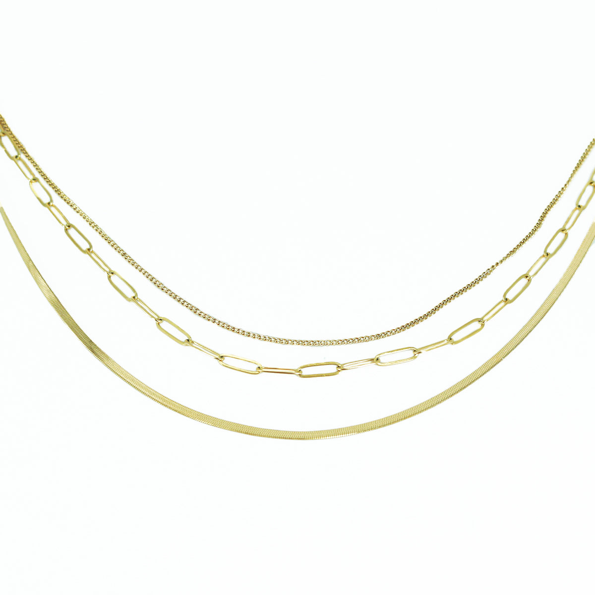 Multi-design gold chain