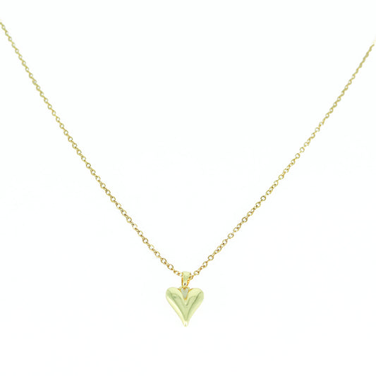 Heart-shaped charm, expertly crafted in a radiant gold finish.