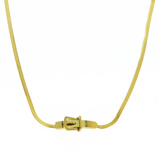 Anti-tarnish plain gold chain in unique design