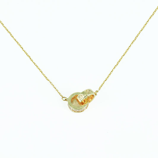 Elegant looped pendant set with earrings