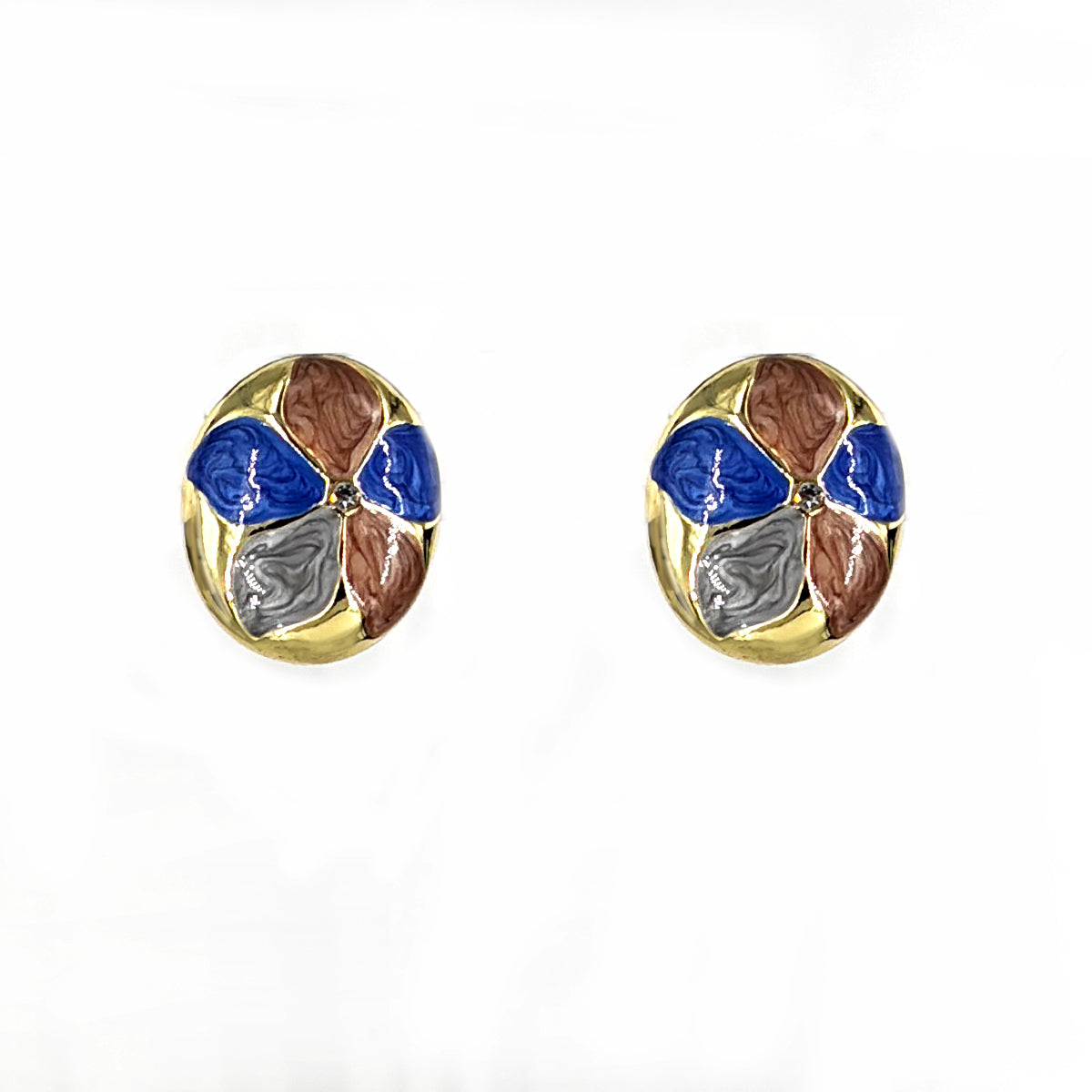 Boho-chic enamel pendant set