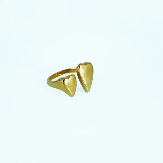 Dual Heart-shaped ring